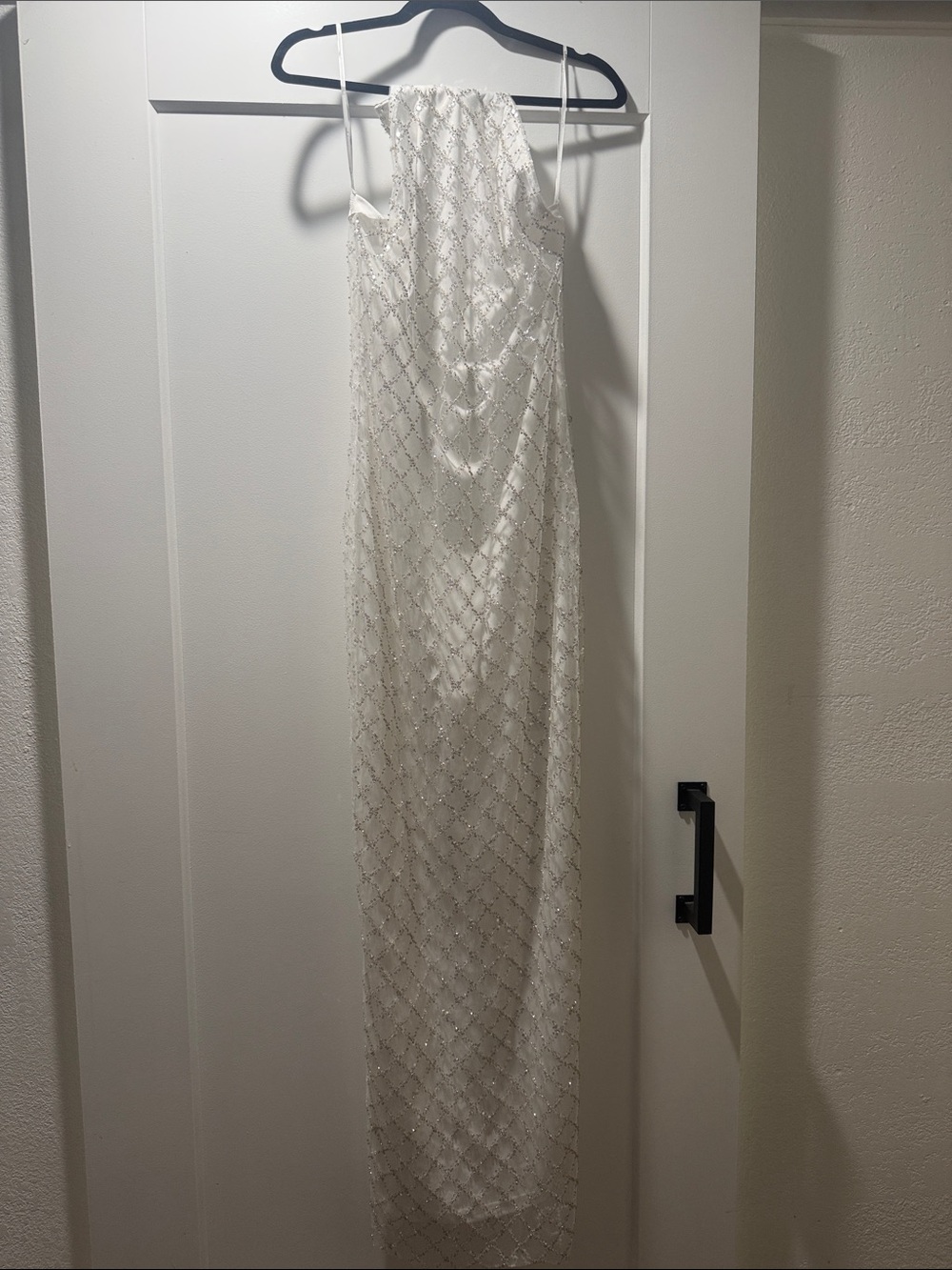 Wedding dress - lulus White Beaded Slip Dress new with tags